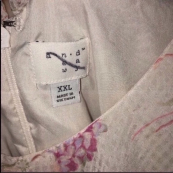 A New Day Blush Floral Asymmetrical Dress - Picture 6 of 6